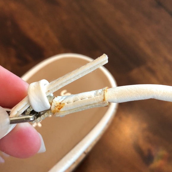 Cute strappy white platform sandals by sun + stone - Picture 9 of 10